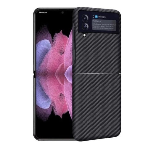 CASE SAMSUNG GALAXY Z FLIP3 5G FLIP 3 KEVLAR CARBON ORIGINAL