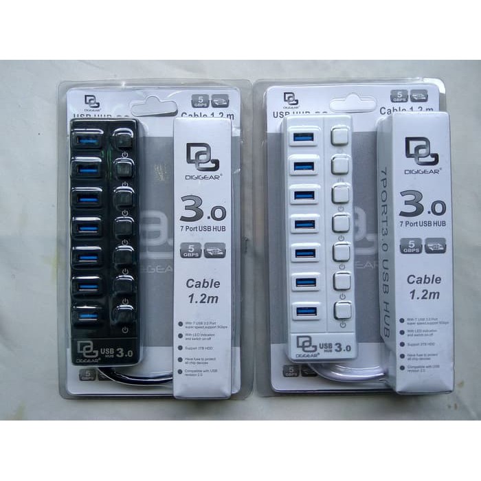 USB 3.0 HUB 7 Port M-Tech On/Of - USB 3.0 HUB 7port HIGH QUALITY ORI