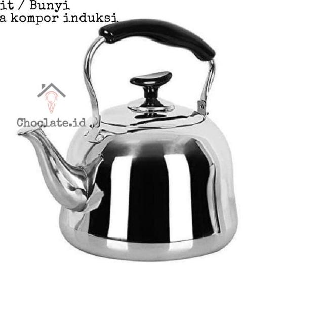 ✷ Teko Stainless Steel Gudian pemanas air / Kettle / Ketel / Bunyi - 1liter ❄