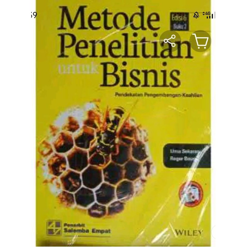 Jual metode penelitian bisnis karangan Uma Sekaran edisi 6 buku 2