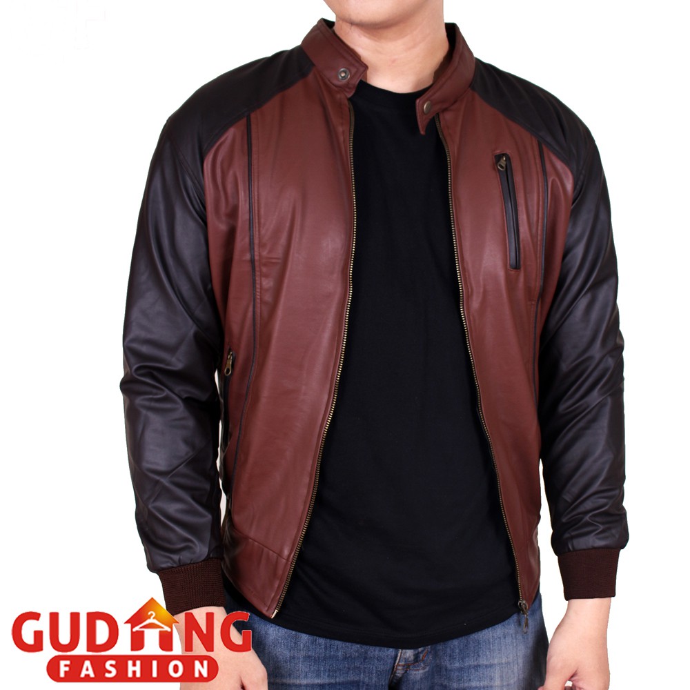 Jaket Kulit Oscar Pria Casual JAK 2284