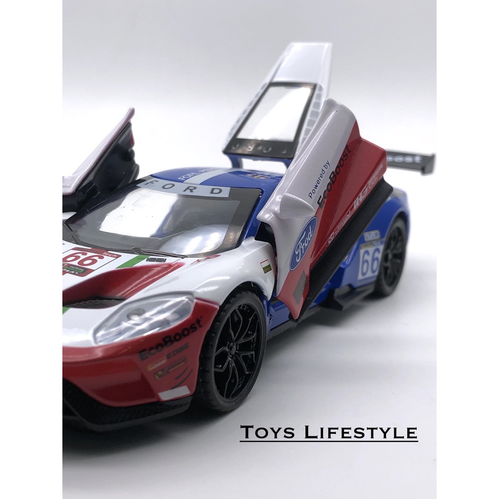 Mainan Mobil Diecast Ford GT V8 1:32 (Putih)