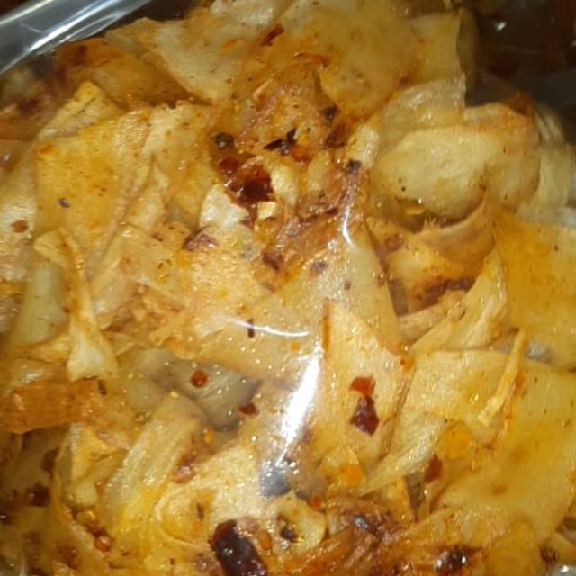 

Keripik singkong asli rumahan pedas alami