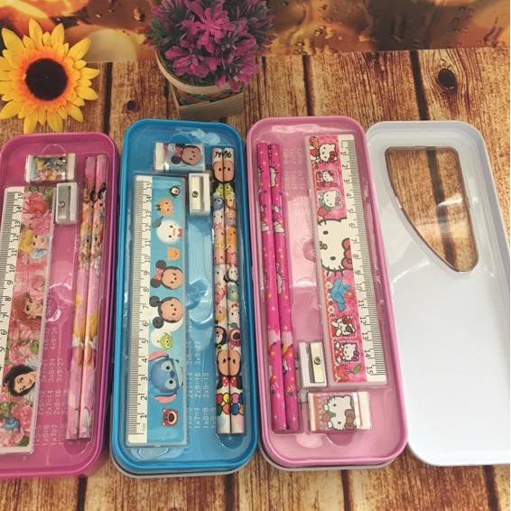 

*DIJUAL BEST SELLER! Tempat Pensil Kaleng dgn Study Set - Little Pony/Hello Kitty/Disney/Spiderman/C