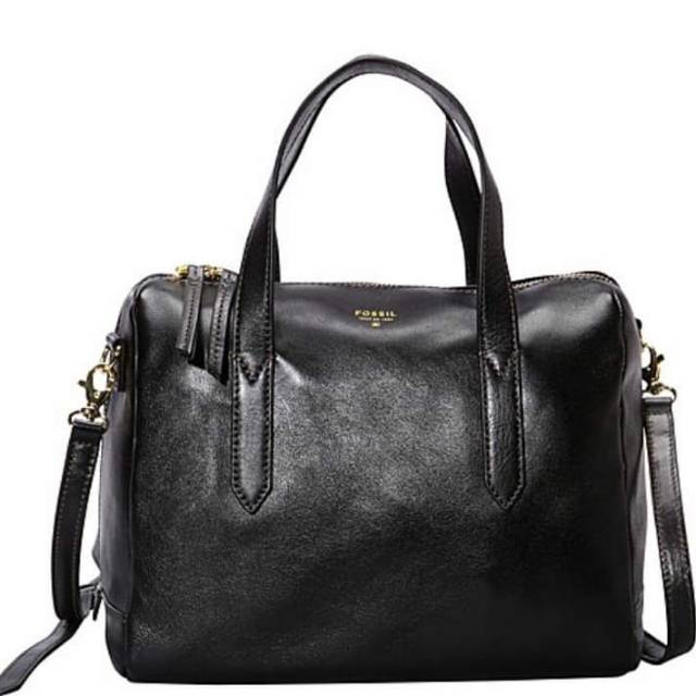 Tas Fossil Sidney Sachel Black Ori