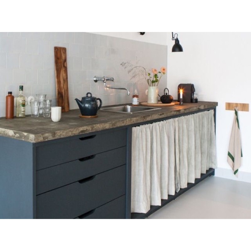 Gorden Kolong Meja Dapur / Tirai Meja Dapur / Horden/Gorden Meja Kompor Anti Air/Waterproof