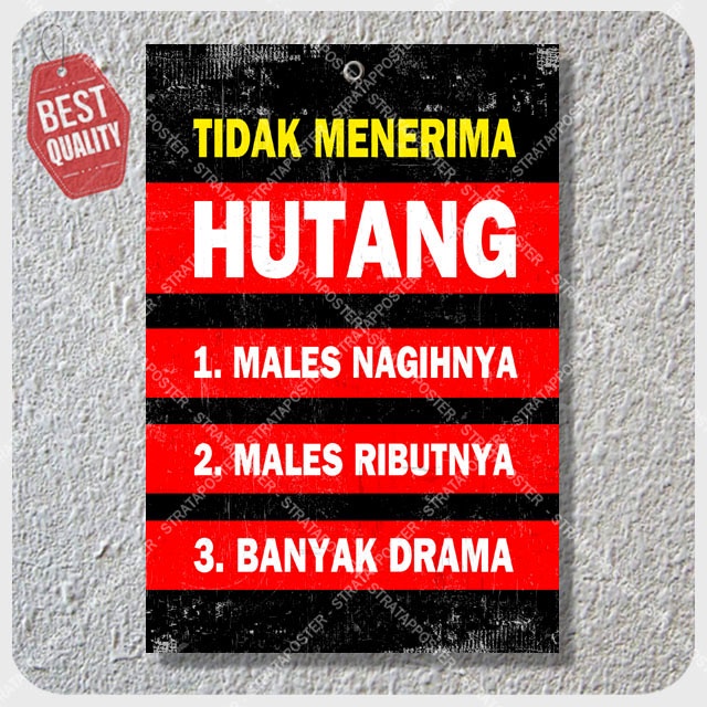 Hiasan dinding motivasi Wall decor Poster kata kata motivasi 2030109STA