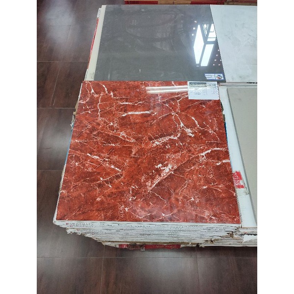 GRANITE LANTAI 60X60 SPINEL RED / VALENTINO GRESS / GLOSSY / KW1