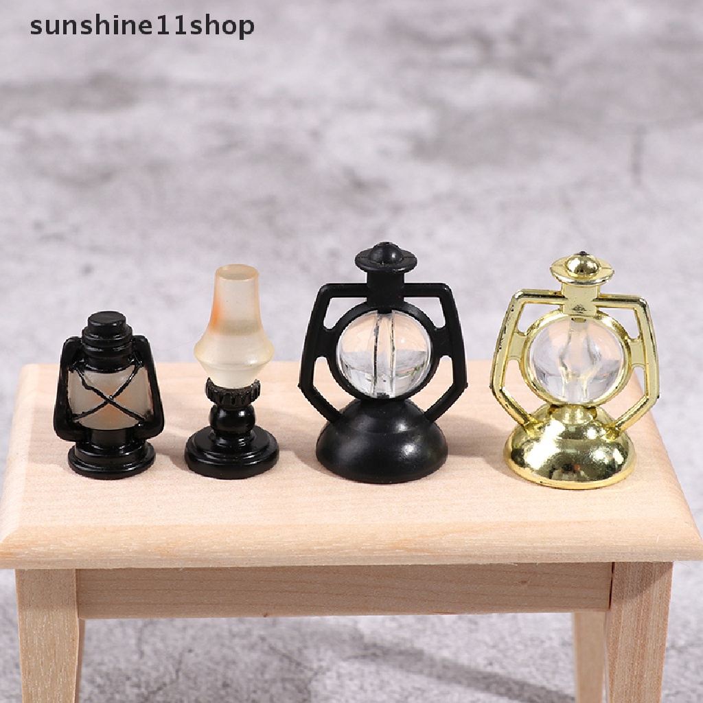 (SHO) Miniatur Lampu Minyak Skala 1: 12 Untuk Dekorasi Rumah Boneka