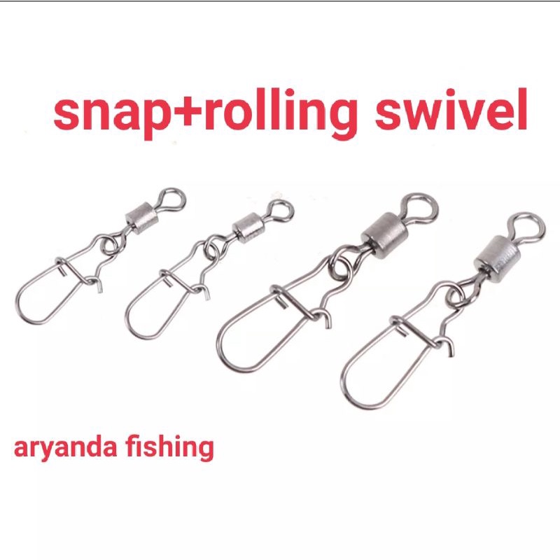 5 pcs swivel kili - kili + peniti pancing