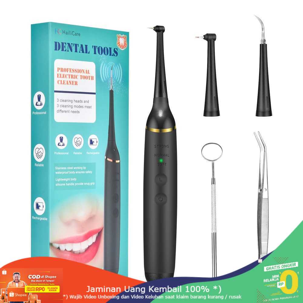 (BISA COD) RVOSTR Hailicare Pembersih Gigi Elektrik Dental Tartar Remover - LR-6