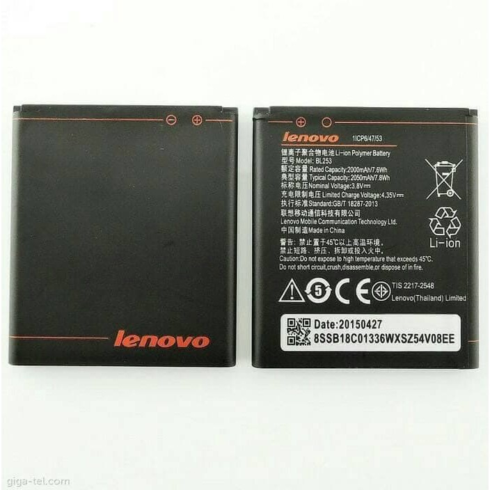 BATRE BATERAI LENOVO BL 253 ORIGINAL A1000 | A2010 | A2580 | A2860