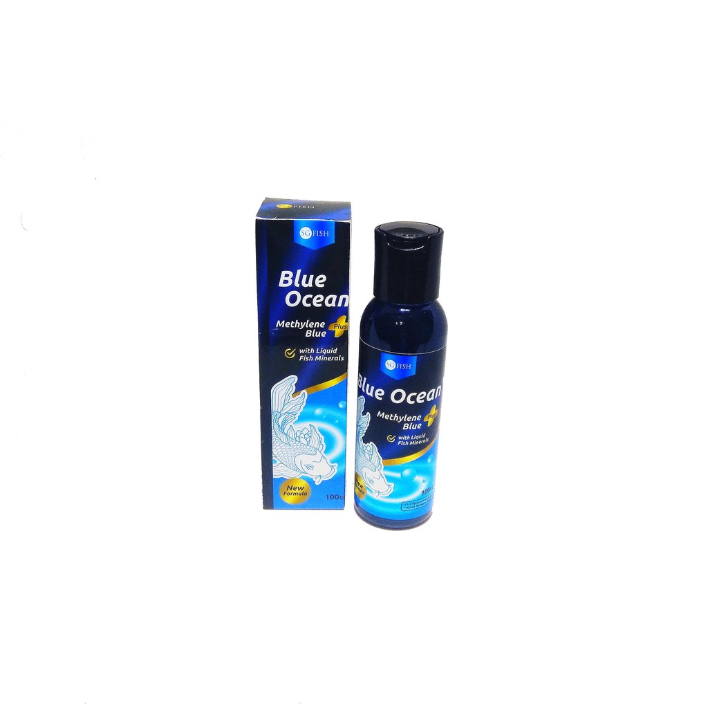 SG FISH Blue Ocean Methlyne Blue Plus Obat Biru Ikan 100cc