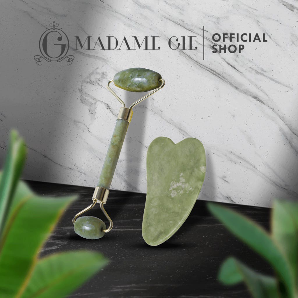 Madame Gie Face Massager - Jade Roller Gua Sha 2in1