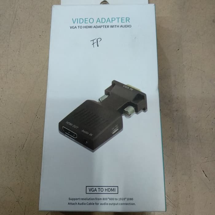 CONVERTER KONEKTOR VGA + AUDIO TO HDMI DONGLE