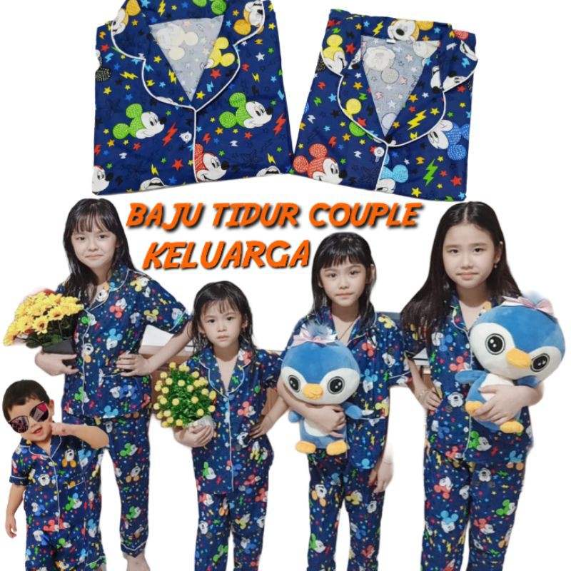 PIYAMA COUPLE IBU DAN ANAK / BAJU TIDUR SET