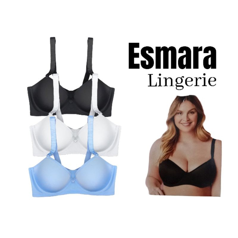 BRA ESMARA BIG SIZE FULL TAG & LEBEL BUSA TIPIS UK 38/40/42 CUP C.D
