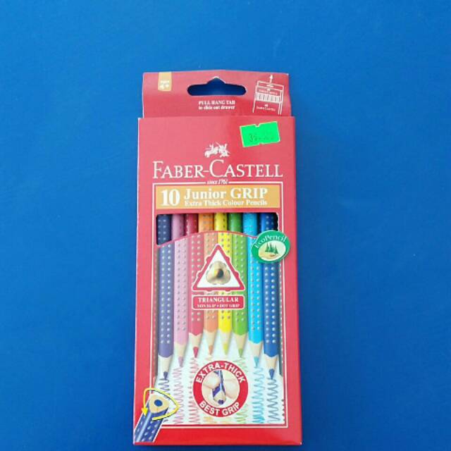 

Pensil warna (junior grip) faber castell 10 warna