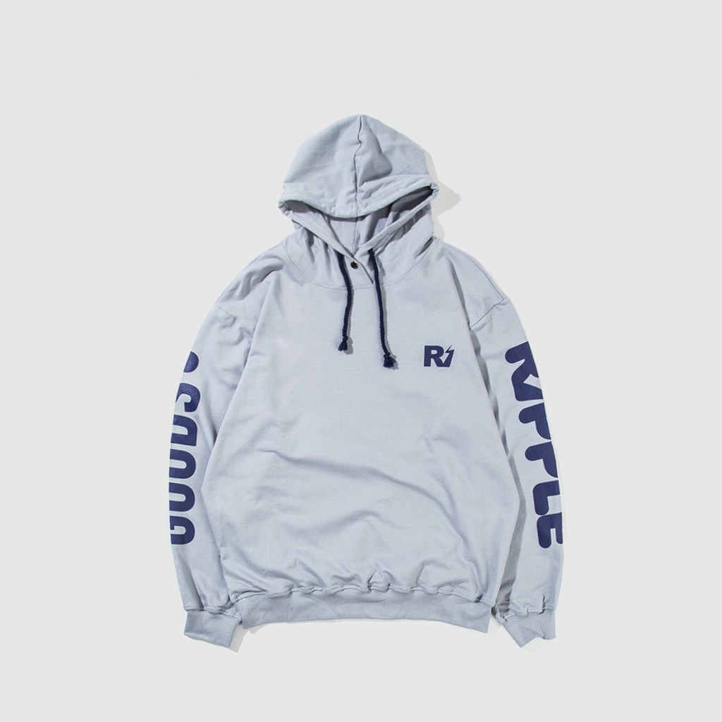 The Goods Dept X Ripple - Hoodie Logo Misty Grey