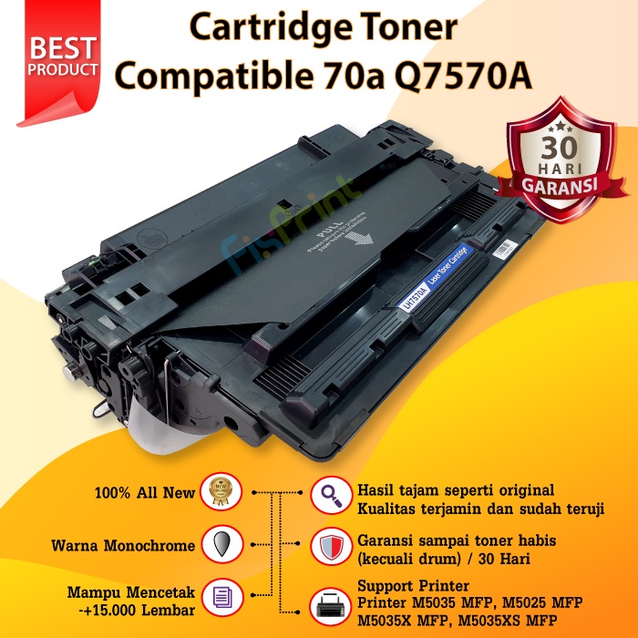 Cartridge Toner Compatible 70a Q7570A Printer MFP M5035 M5025 M5035XS