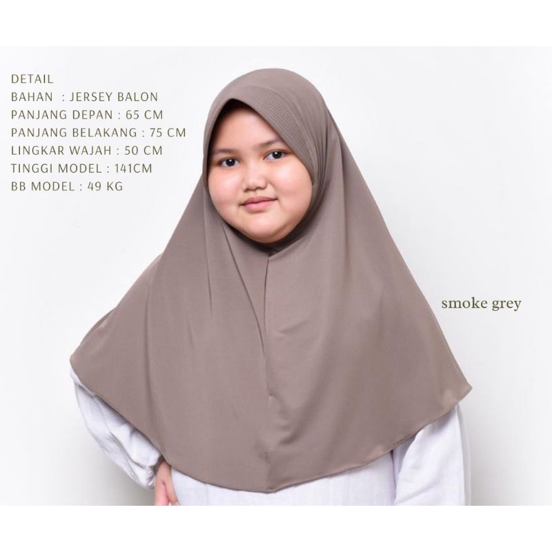 Bergo Anak Hamidah terbaru/Hijab Kids JERSY Premium