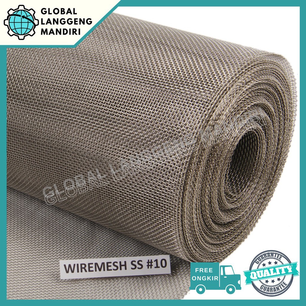 WIRE MESH 10 STAINLESS (201) 1MX1M / KAWAT NYAMUK / WIREMESH #10 SS