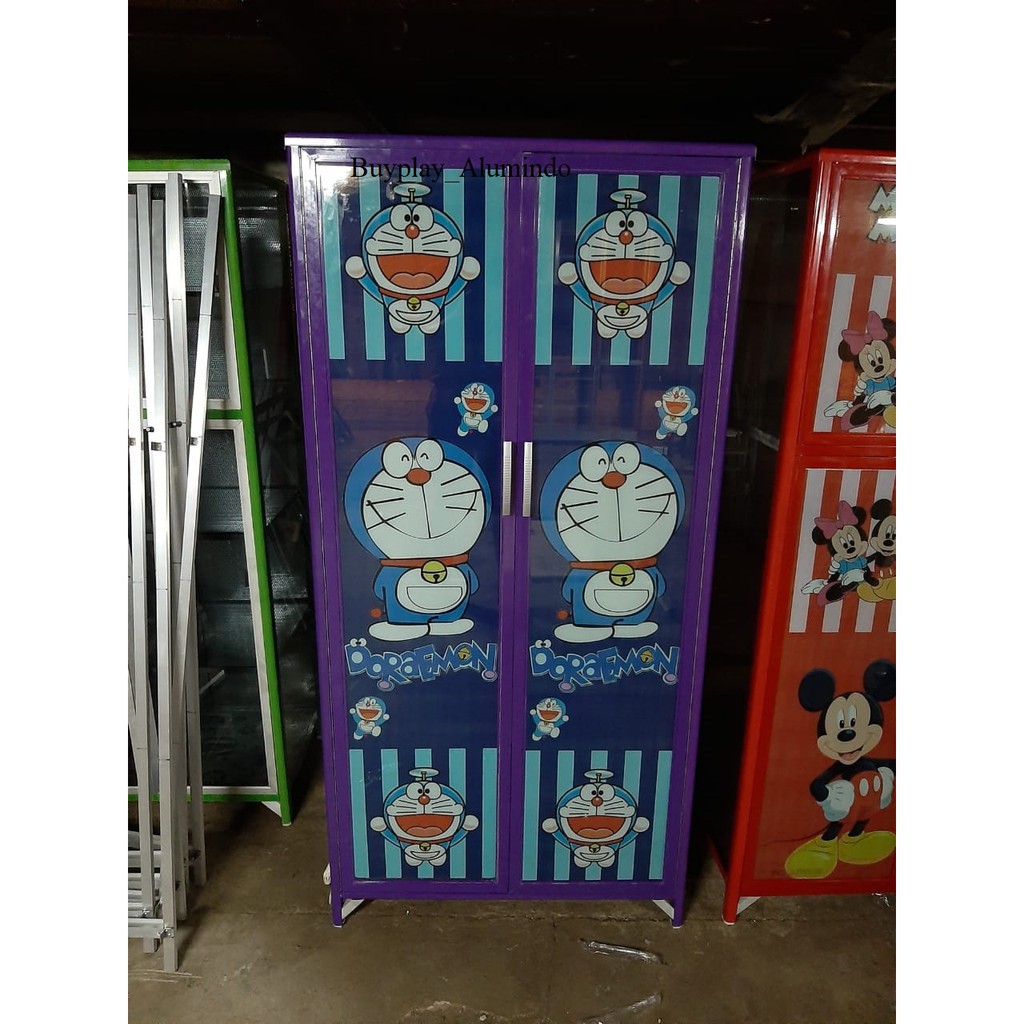 Sticker Kaca Lemari Motif Doraemon