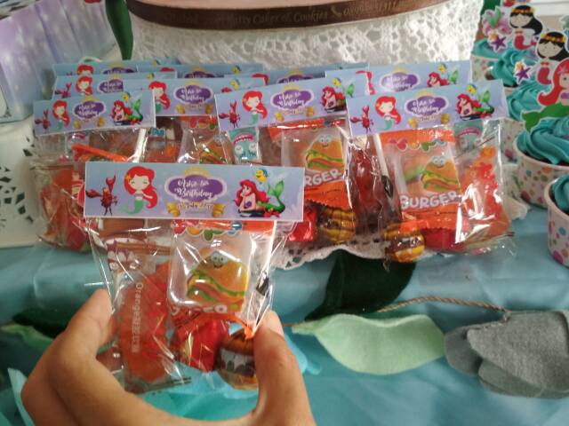 Label Snack makanan, hiasan dessert table/ plastik snack