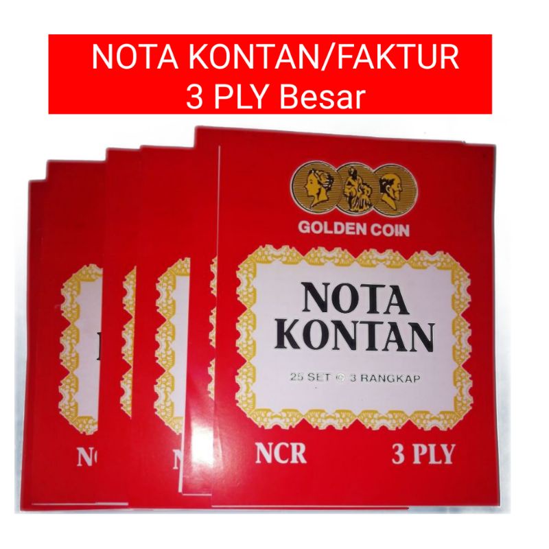 

Buku Nota Kontan 3 Ply NCR Bon Besar 3 Ply