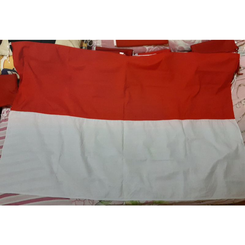 Bendera Merah Putih Kain Katun Tetron / Ero Awet Tebal 135x90