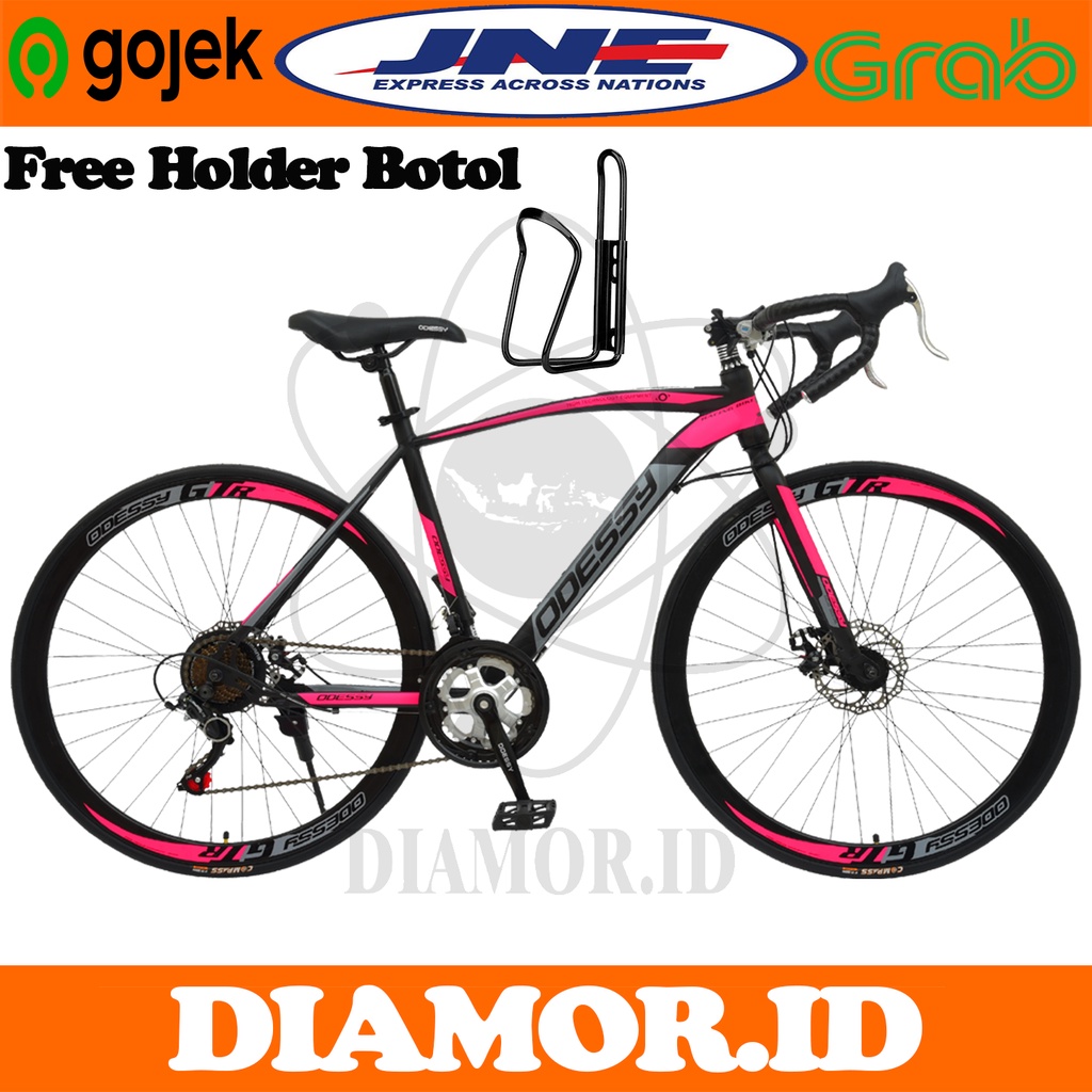Sepeda Balap Roadbike ODESSY MT 1010S 700C Steel 14 Speed Rem Cakram