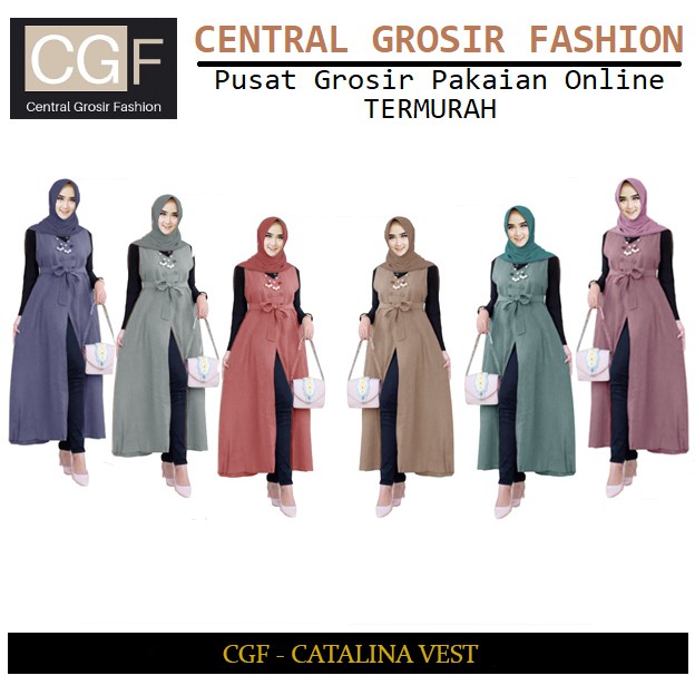 Vest Catalina - Central Grosir Fashion (CGF) - Ukuran XL-XXL - Matt Katun Supernova