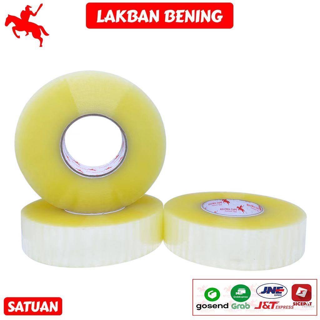 

Lakban Opp Tape / Lakban Bening Ksatria Tape 500 Yard -Pcs