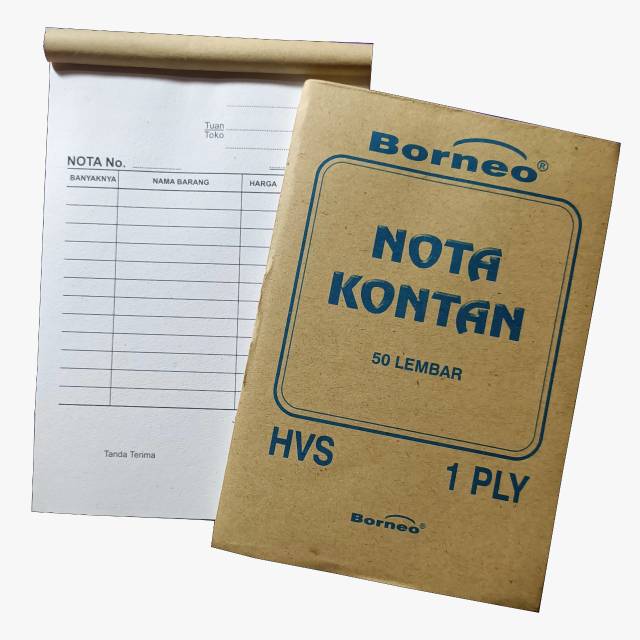 

Nota BORNEO 1 ply size 10,5x16 cm isi 10 pcs