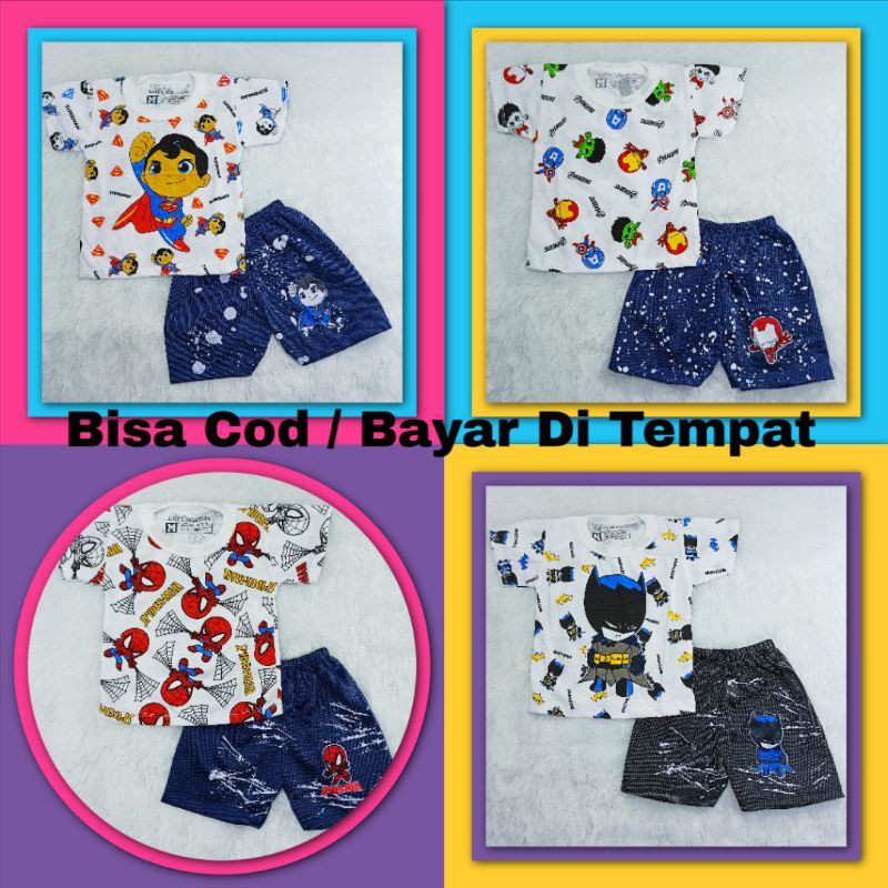 [Ss-4009] Pakaian Anak Laki-laki size 0-18bulan, Setelan Anak, Baju Anak Bahan Kaos