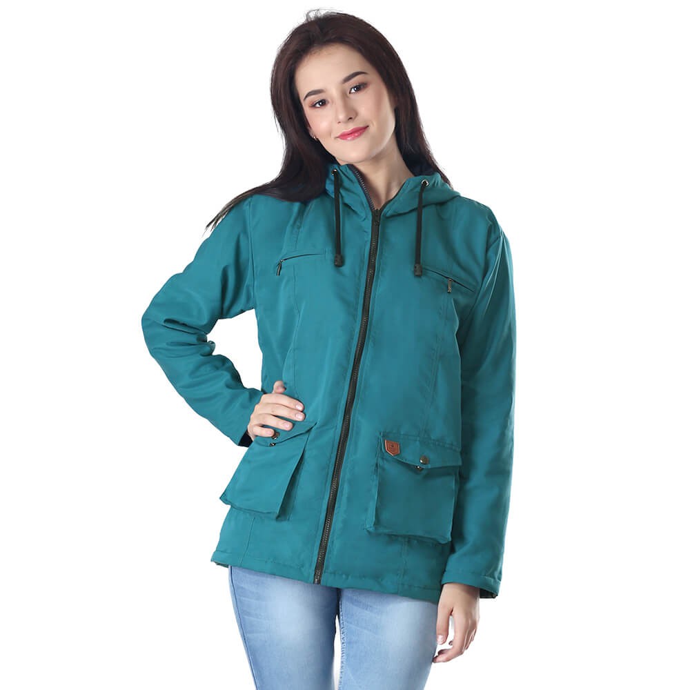 Jaket Parasut Wanita Jacket Hoodies Kupluk Motor Cewek
