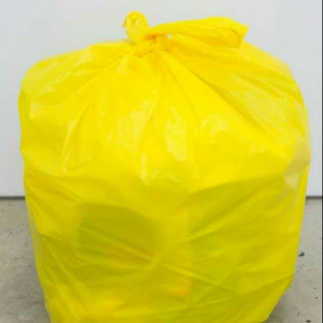 Trash bag kantong sampah kuning 80x100 (50 lembar)