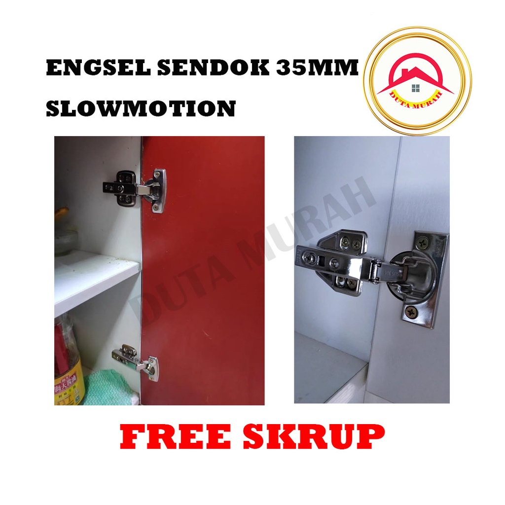 Engsel Sendok Slow Motion 35 mm Klip-On AP 4 EKN isi 1 set (2 pcs).