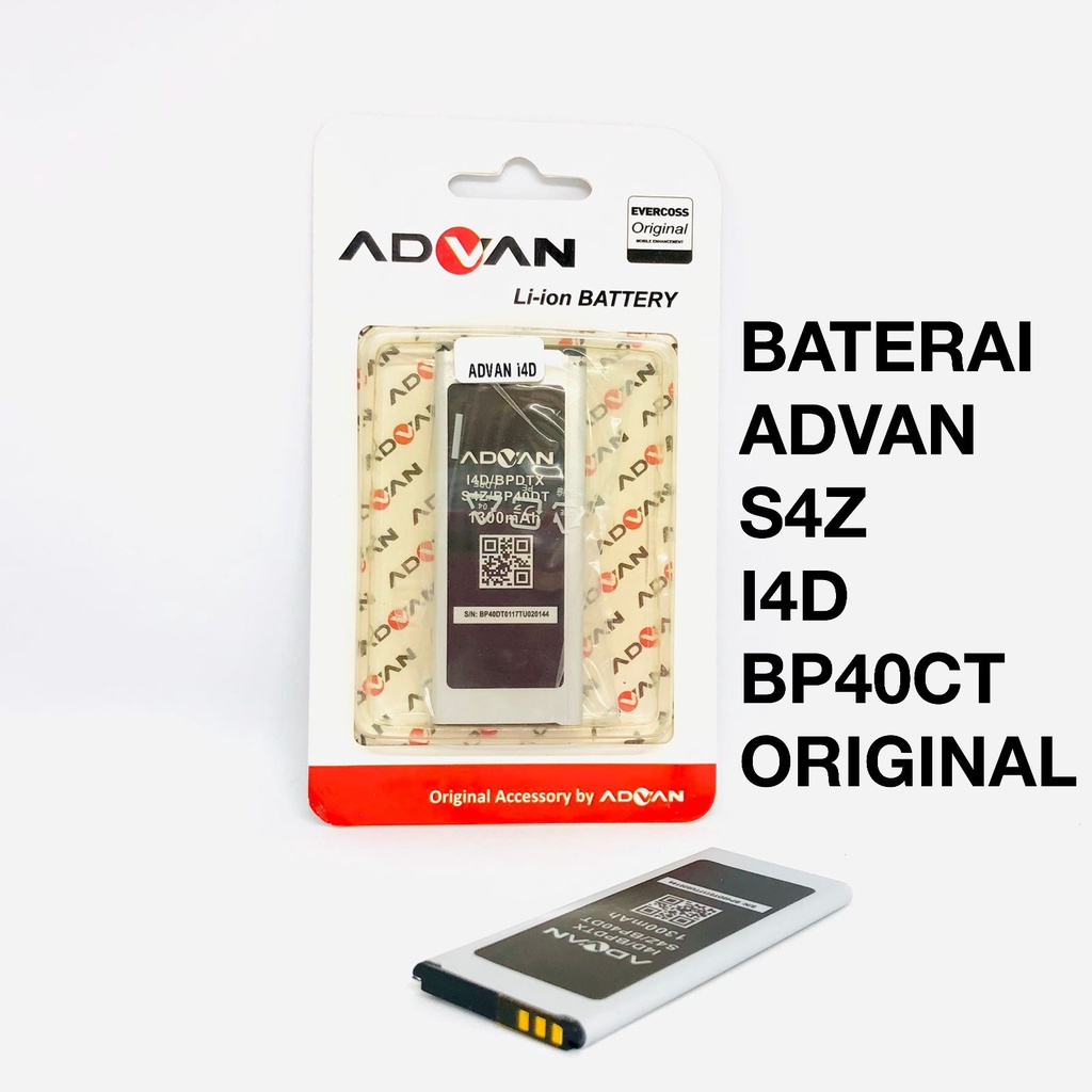 PROMO Baterai Advan S4Z S 4 Z BP40DT BP-40DT Double Power Batre Batrai HP