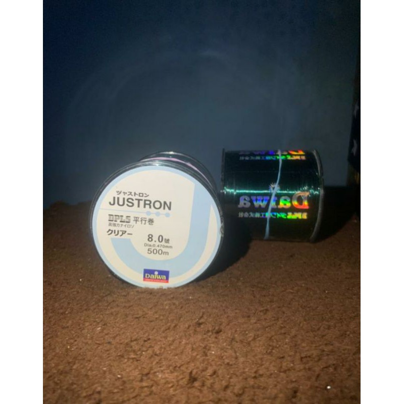 Senar Daiwa JUSTRON DPLS Superpower Nylon fishing line 500M