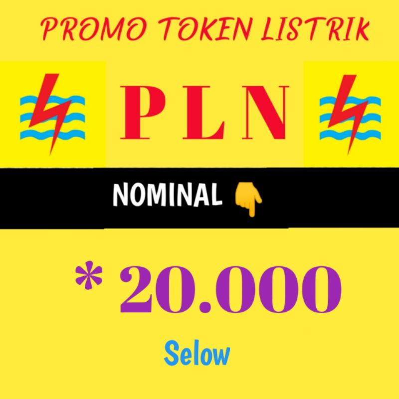 PROMO TOKEN LISTRIK 20Rb