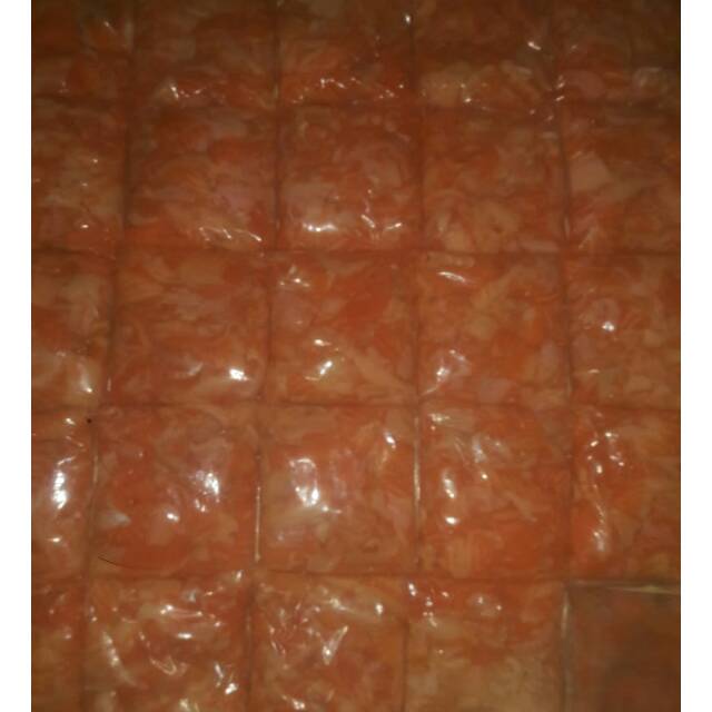 Salmon tetelan daging filet ikan colagen collagen bahan giling minced 500grm