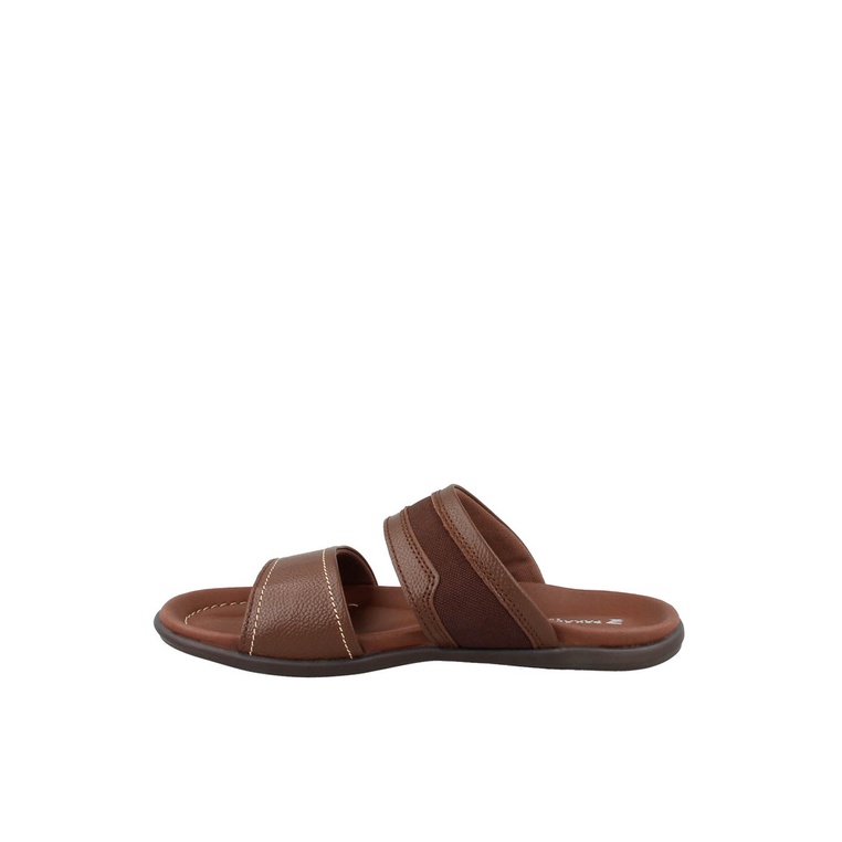 SANDAL SLIDE PAKALOLO PRIA ORIGINAL CASUAL KULIT ASLI COKLAT PB41