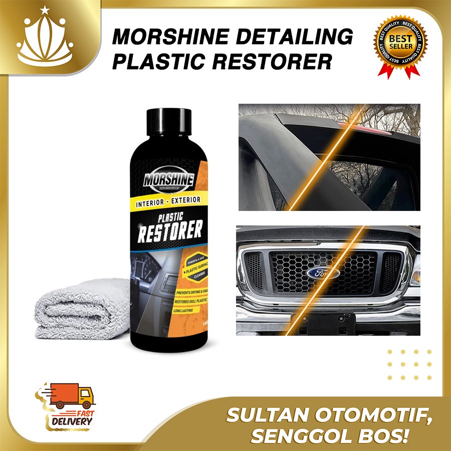 MORSHINE Plastic Restorer Pengkilap Dashboard 100g