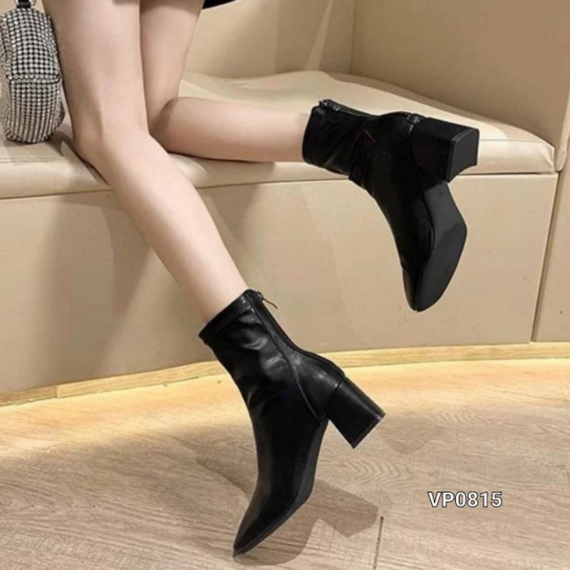 FHS Boots High Block Girly Casual Shoes Import Vp0815