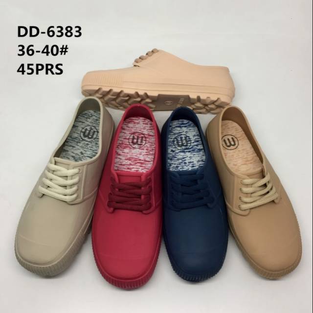 Jelly shoes Mmelisa DD-6383 tali / sepatu wanita santai terbaru