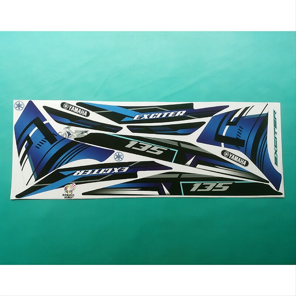 Variasi Striping motor jupiter mx new 135 biru