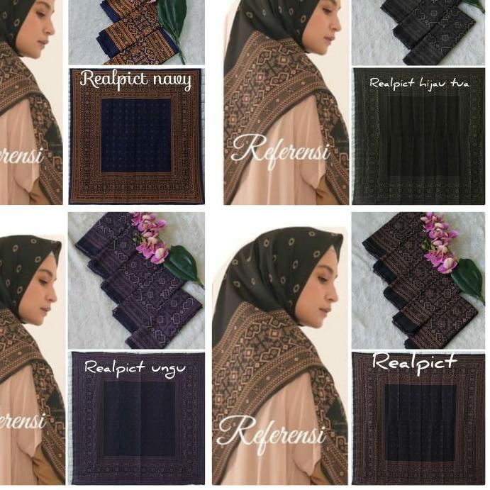 ♦ (New/Sale/)Jilbab Voal Motif Kerudung Voal Motif Lasercut Hijab Voal Lasercut Segiempat Voal Laser