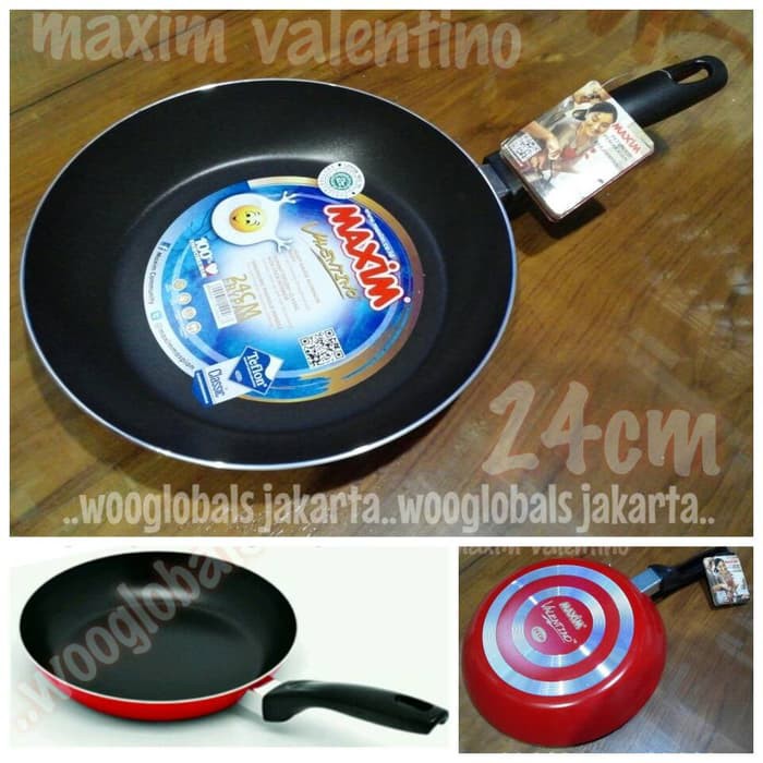 WAJAN PENGGORENGAN (FRY PAN) TEFLON 24cm MAXIM VALENTINO