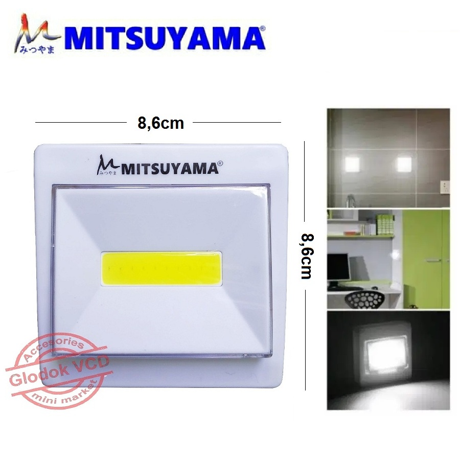 Lampu Emergency COB LED 10watt Mitsuyama MS-8508 Stick &amp; Click